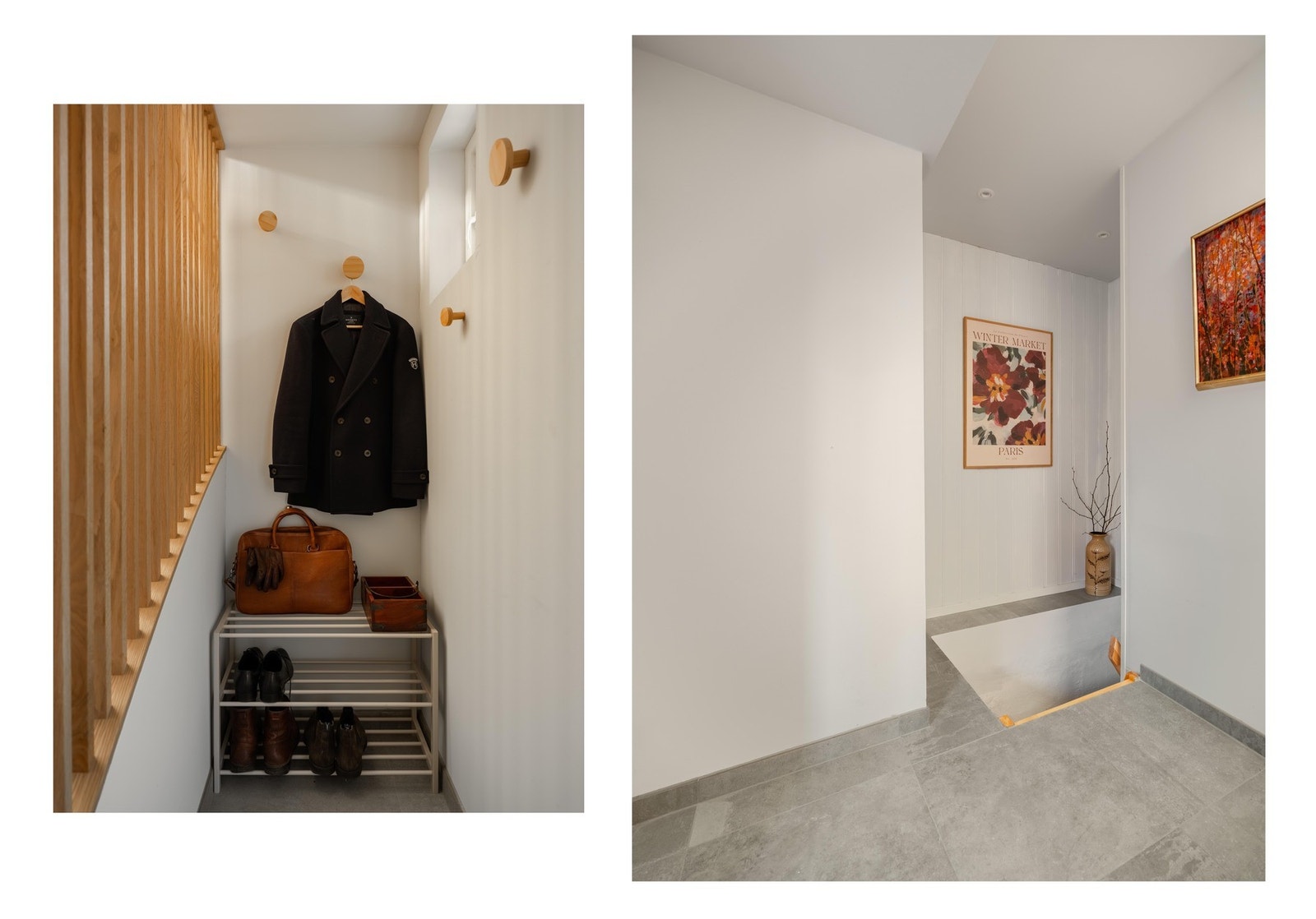 Her er det garderobeplass og flere muligheter for litt jakker og sånt. Galleribilde