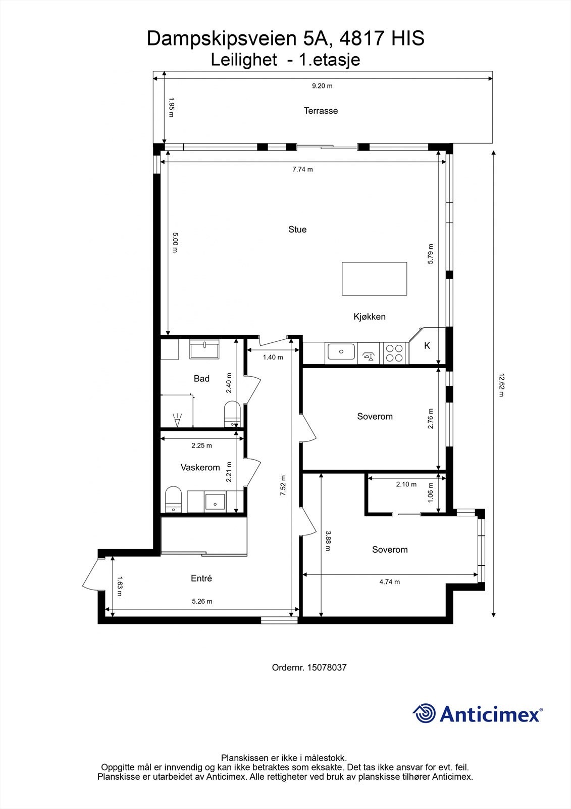 Plantegning 1. etasje. Galleribilde