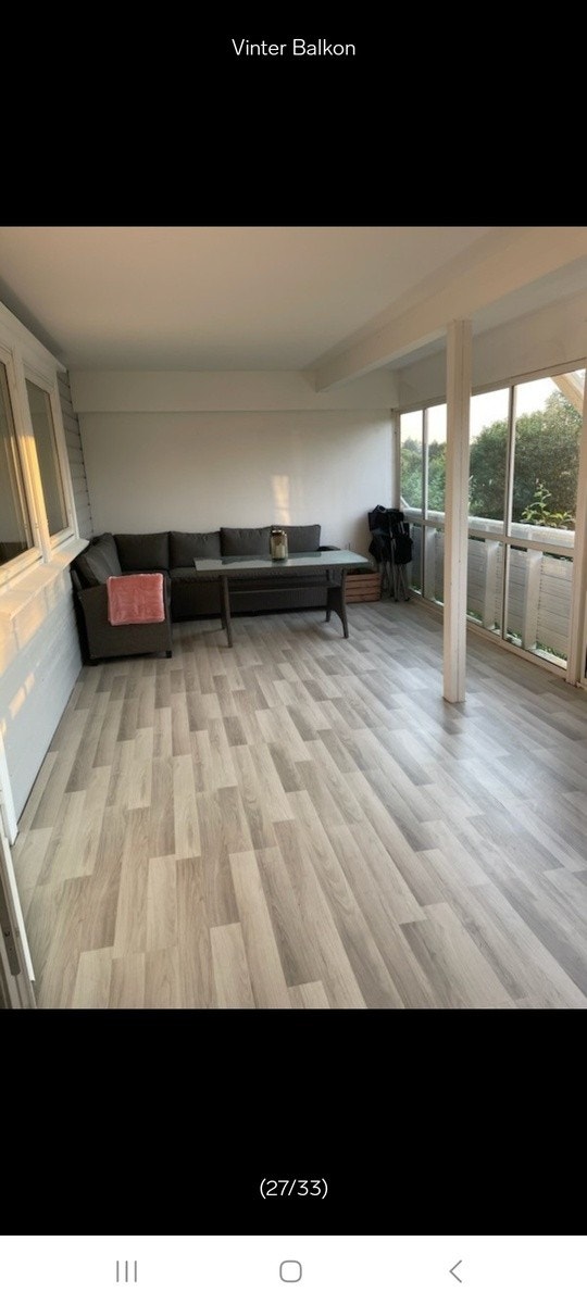 Vinter terasse Galleribilde