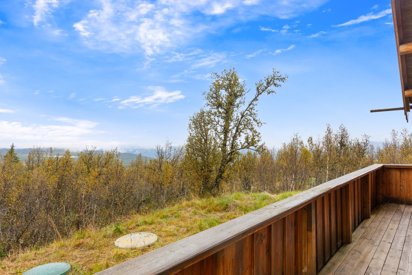 Utsikt fra terrassen. Galleribilde