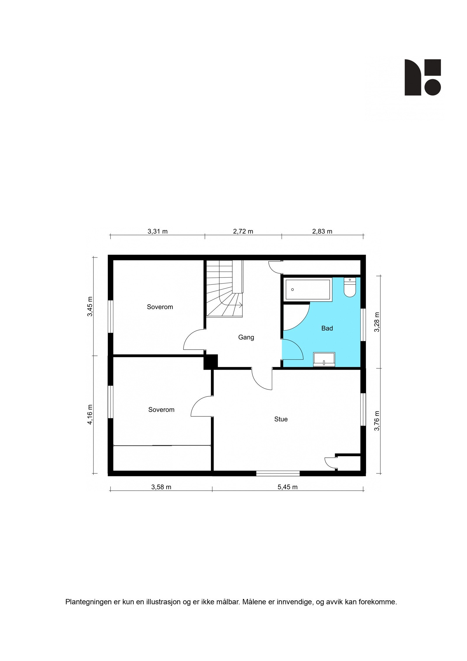 Plantegning 2. etasje. Galleribilde