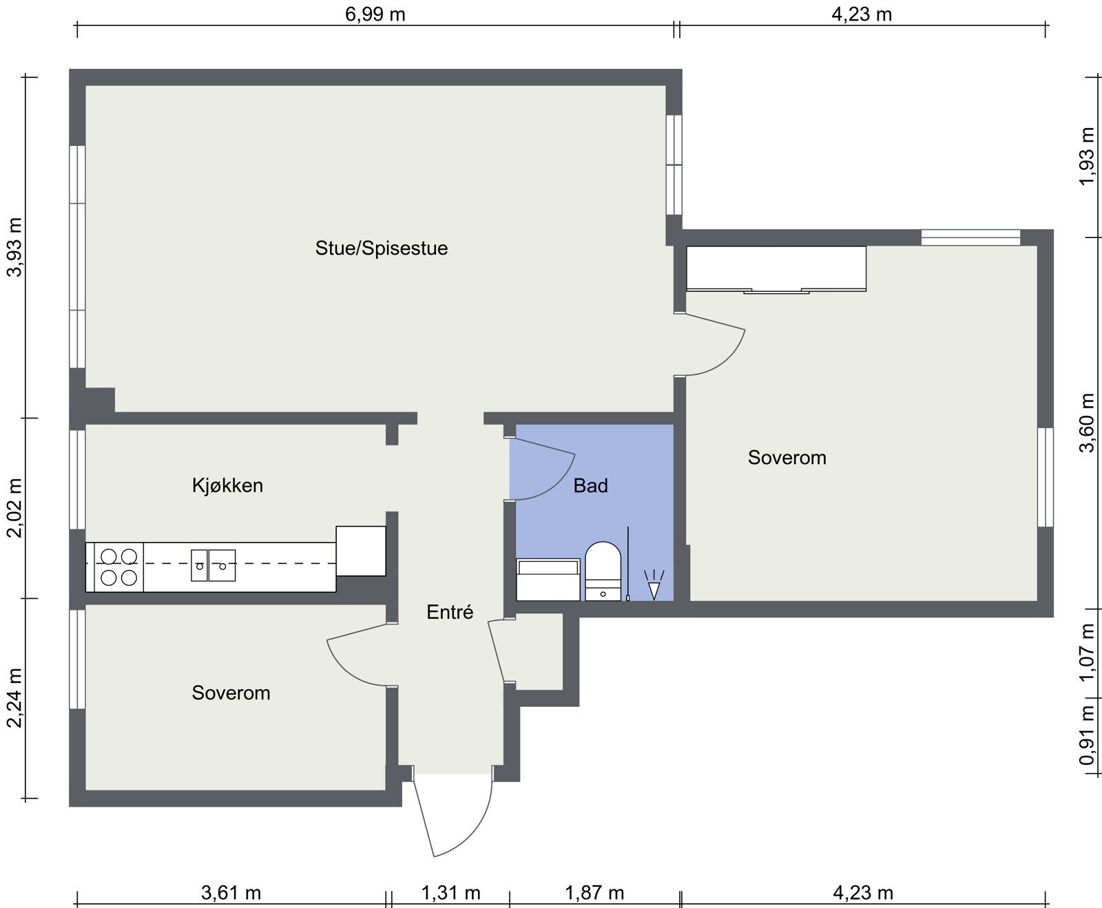 Plantegning. Galleribilde