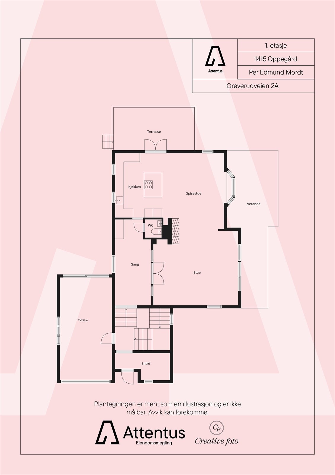 Plantegning 1.etasje Galleribilde