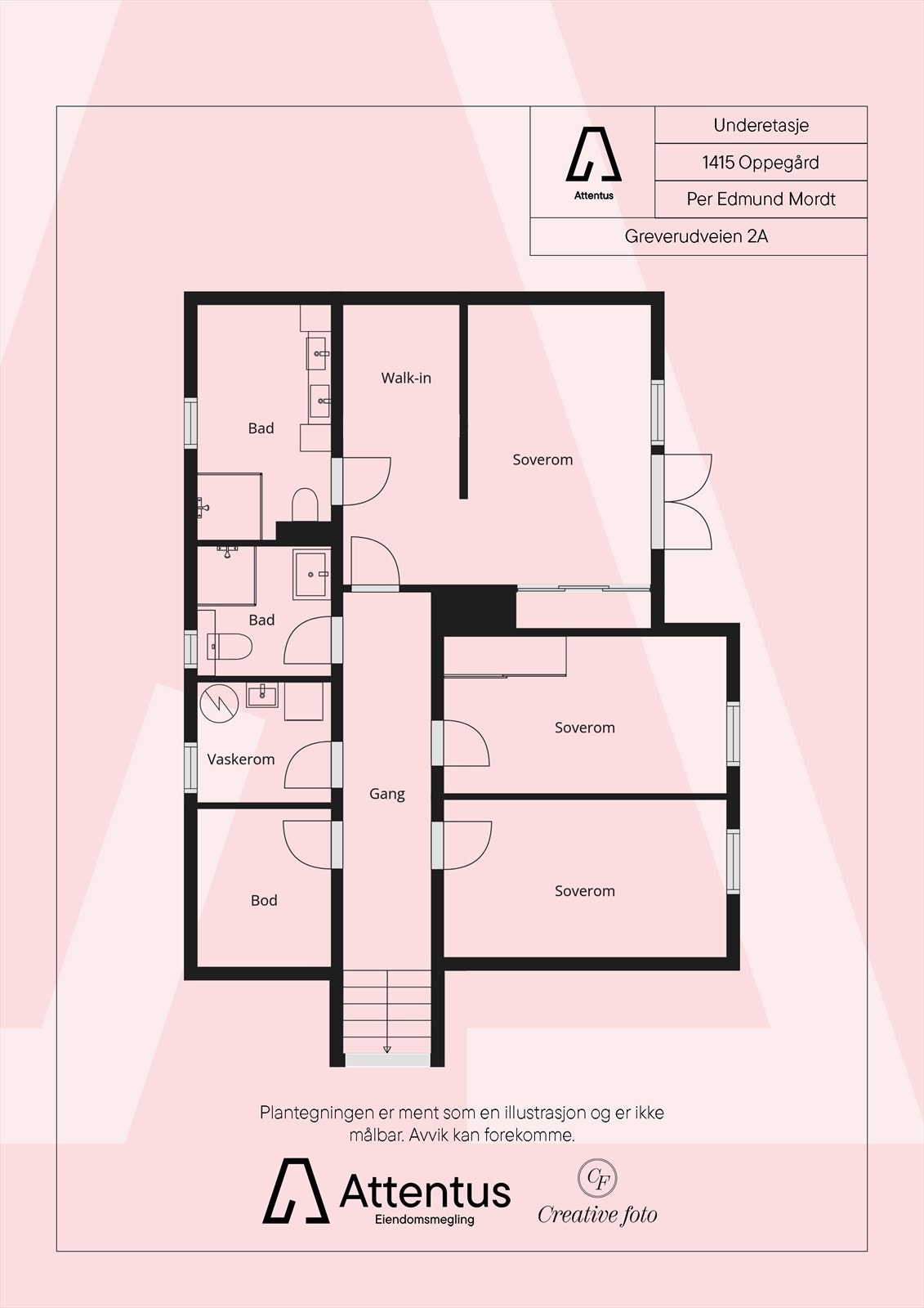Plantegning u. etasje Galleribilde