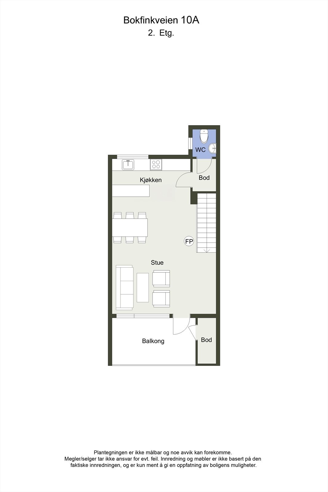 Planskisse 2D - 2.etasje Galleribilde