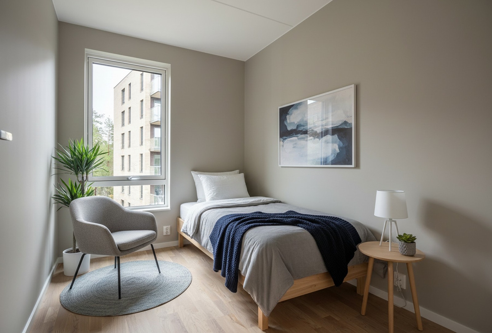 Det andre soverommet egner seg utmerket som barnerom, gjesterom eller kontor. Galleribilde