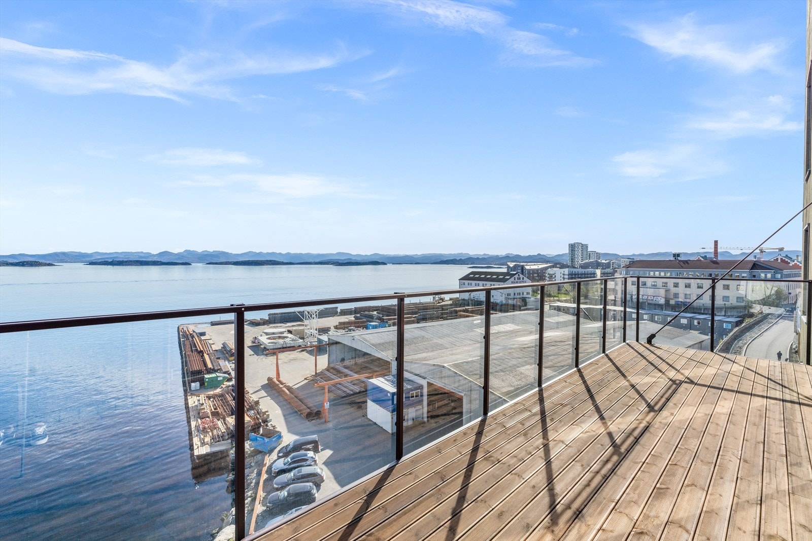 Balkong med sjøutsikt Galleribilde