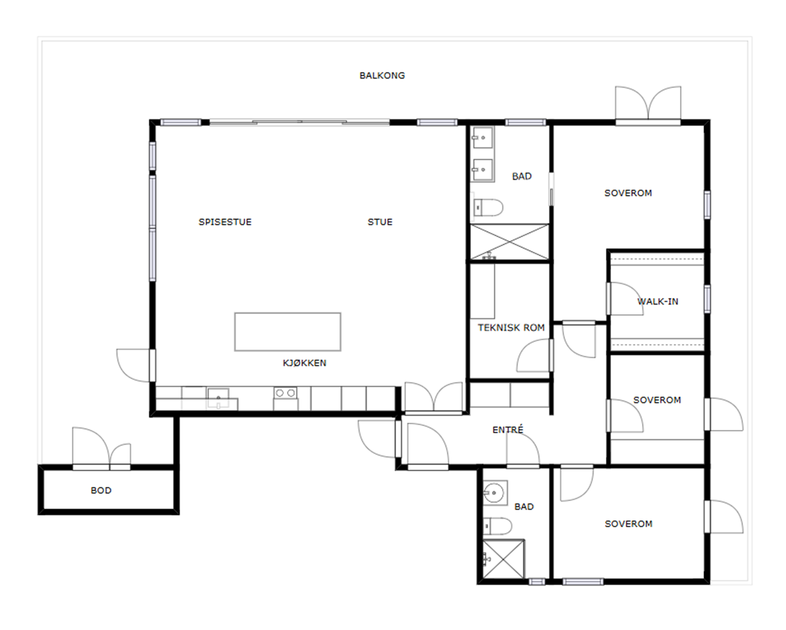 Planskissen er kun veiledende og ikke målbar. Galleribilde