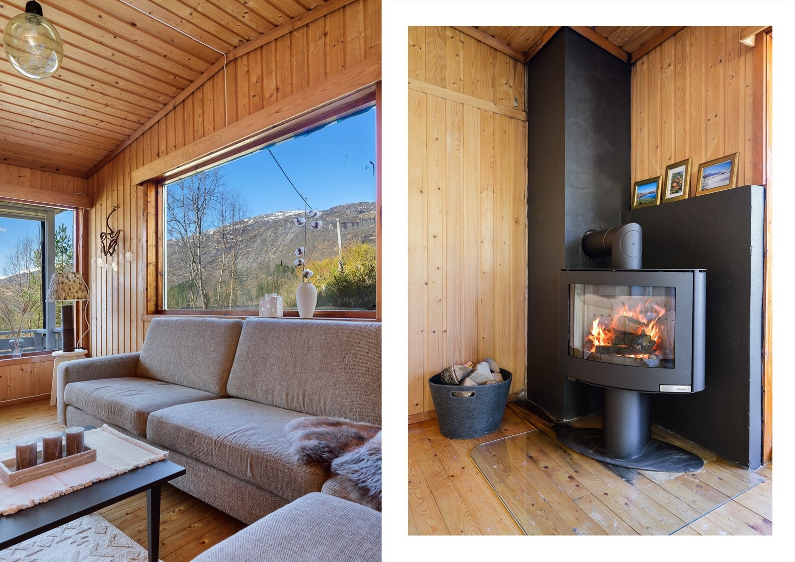 Peis som varmer godt på kalde vintersdager. Galleribilde