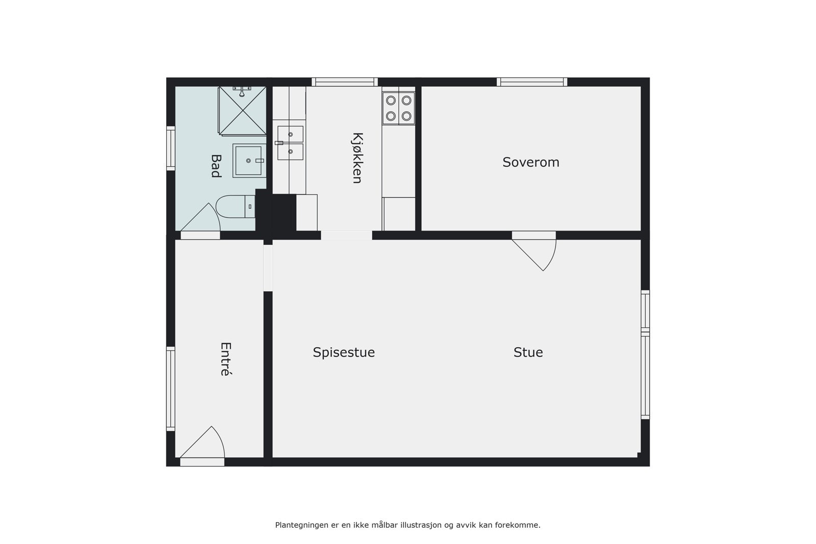 Plantegning Galleribilde