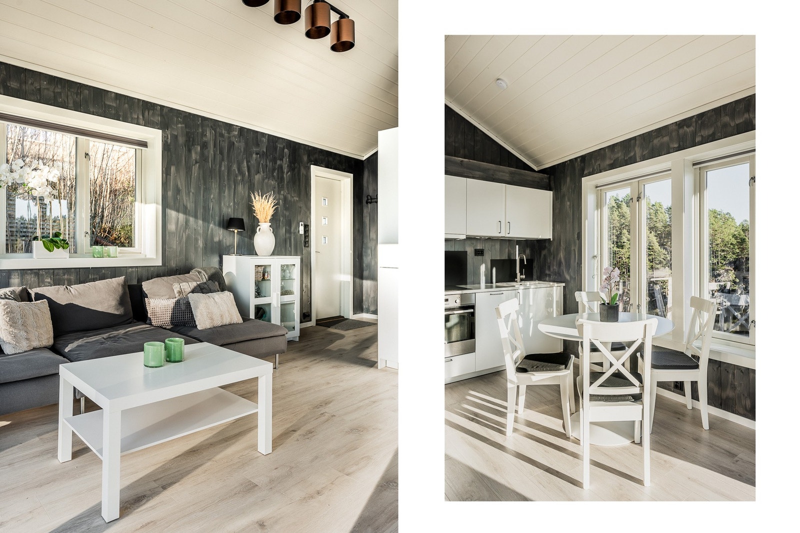 Hytten har en gjennomgående moderne standard fra 2019, og er betydelig oppgradert i 2025. Galleribilde