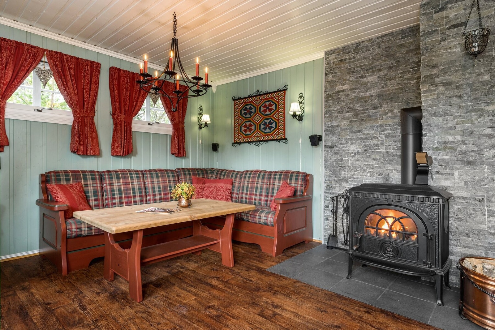 Ny peis ble montert i 2016. Galleribilde