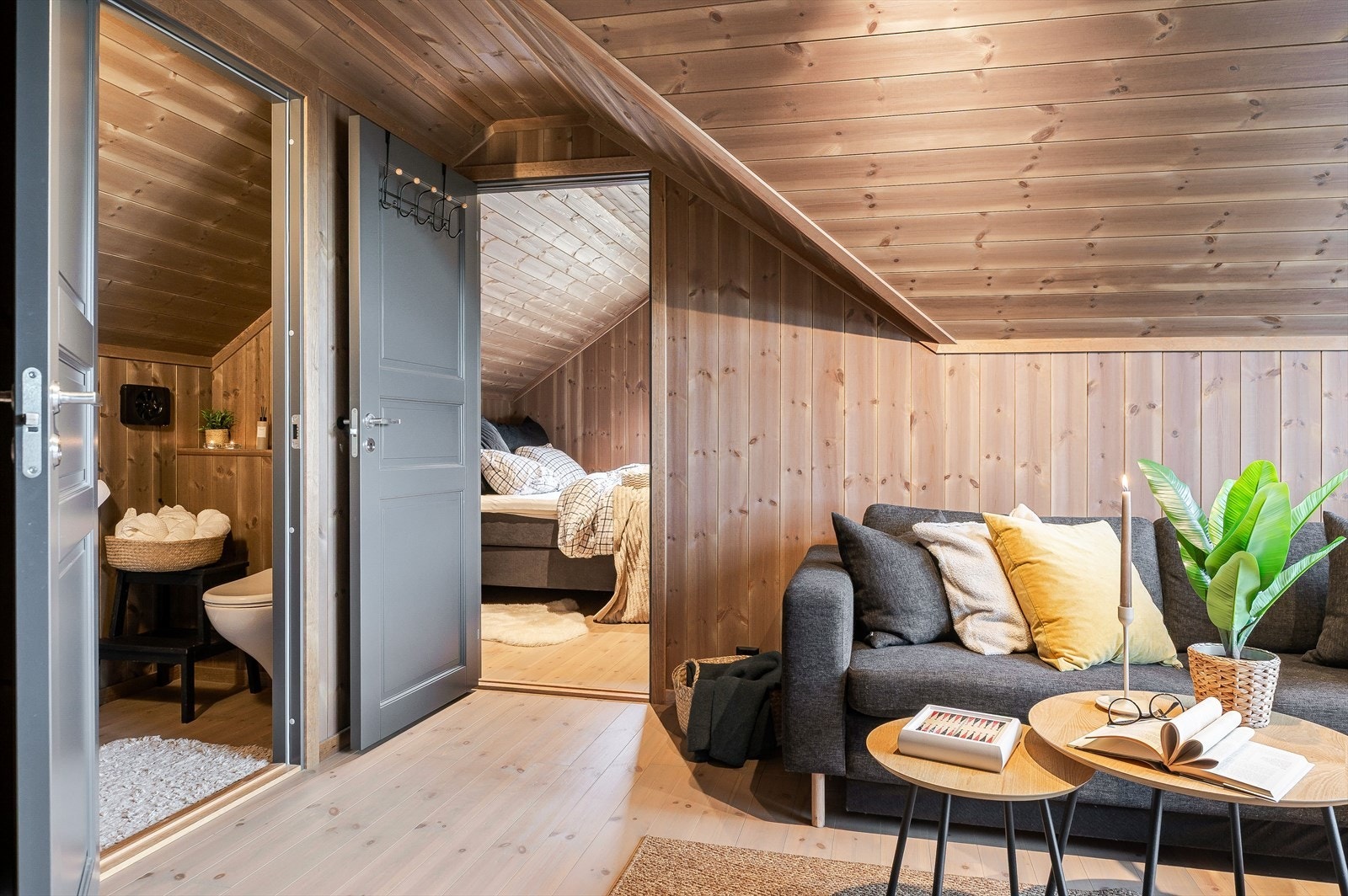 Praktisk innredet med toalett Galleribilde