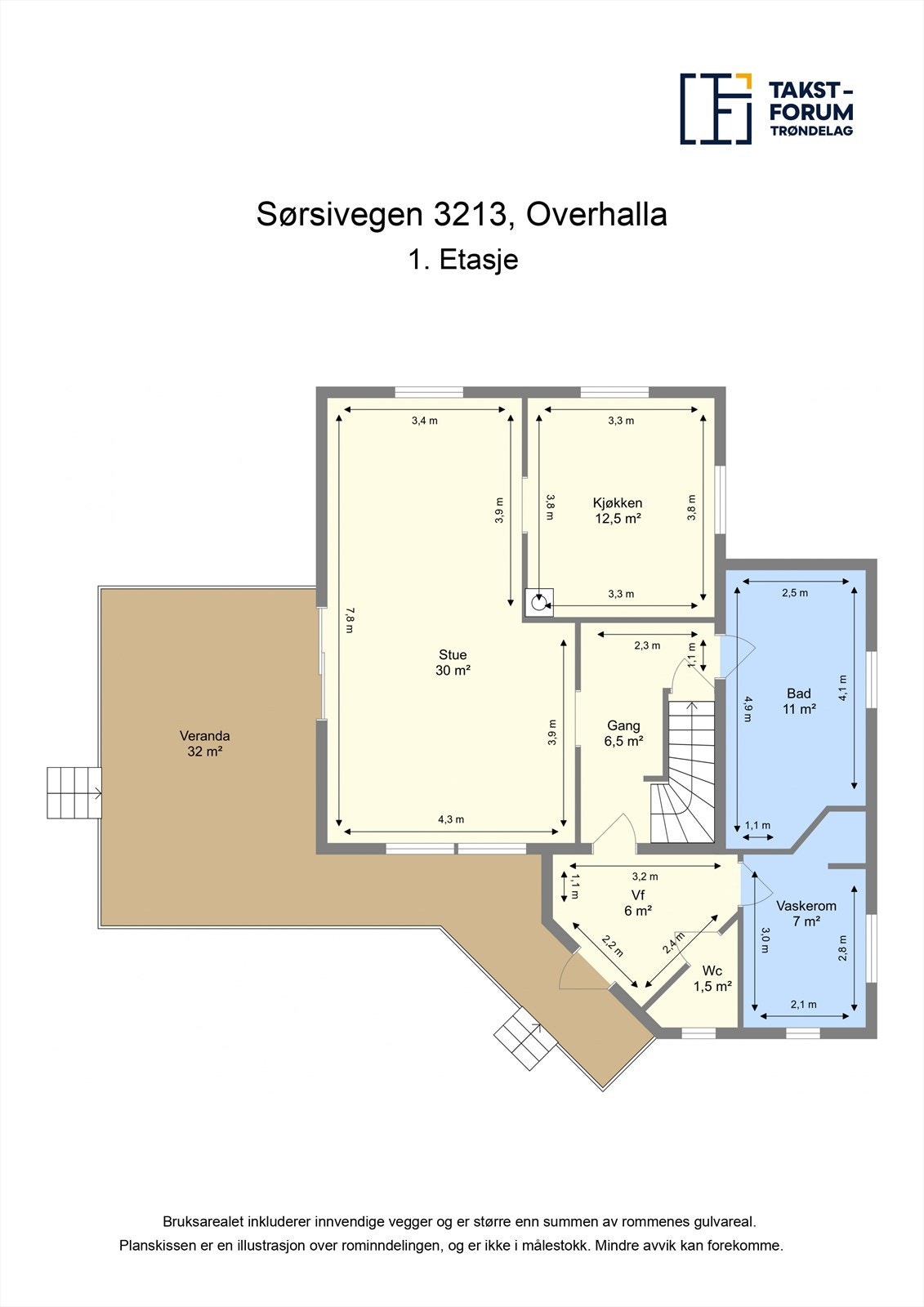 Planskisse 1.etasje Galleribilde