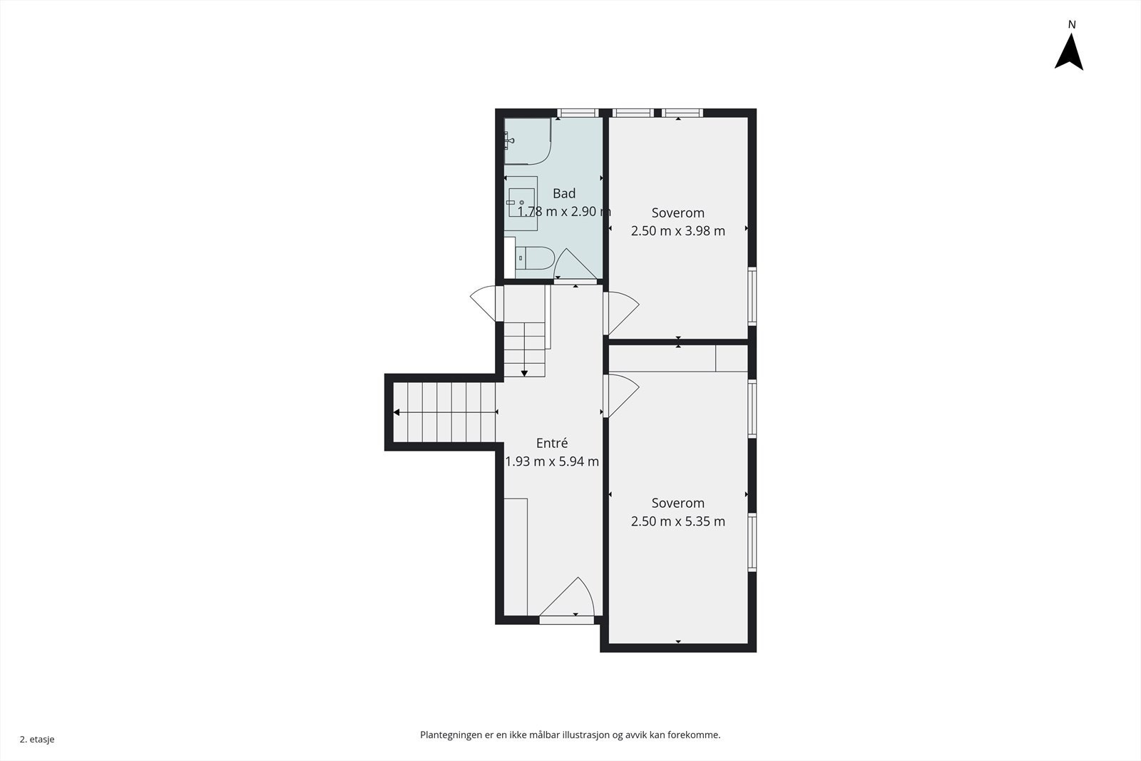 Plantegning 1. etasje Galleribilde