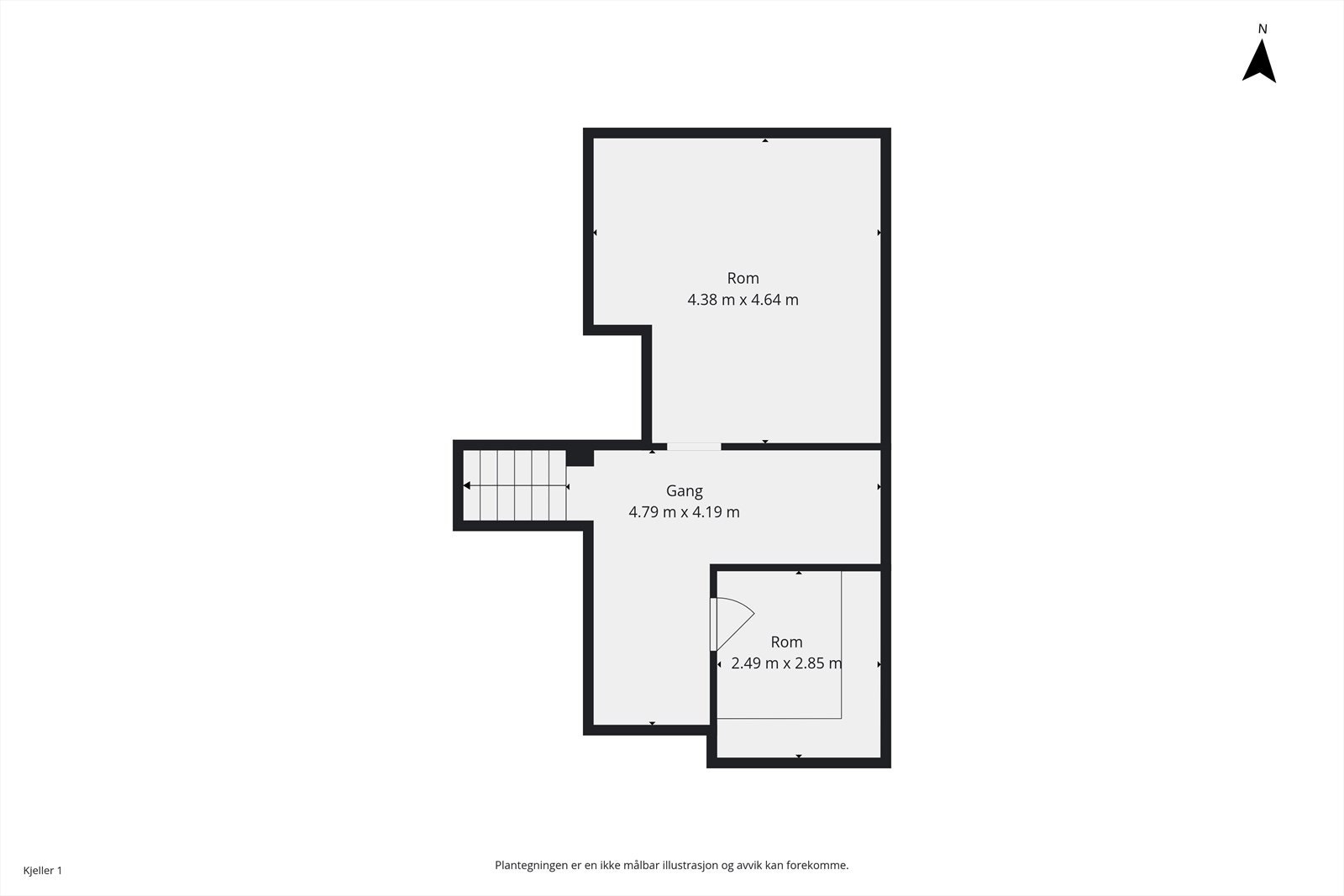 Plantegning kjeller Galleribilde