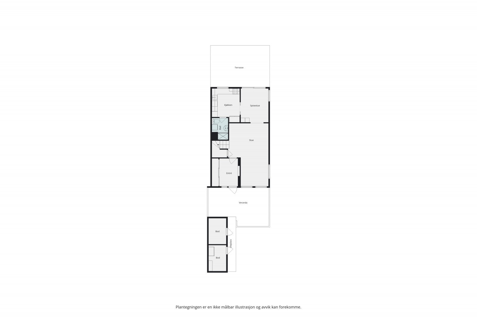 Plantegning - 1.etasje Galleribilde