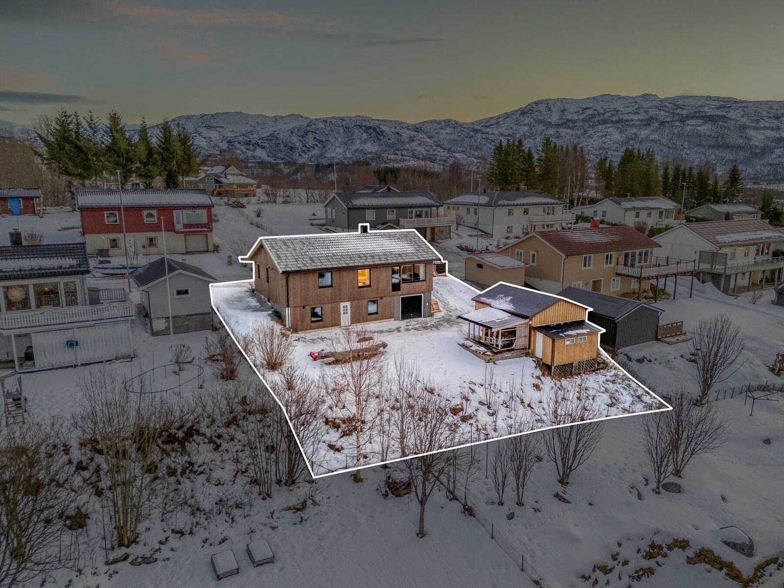 Tomten avmerket Galleribilde