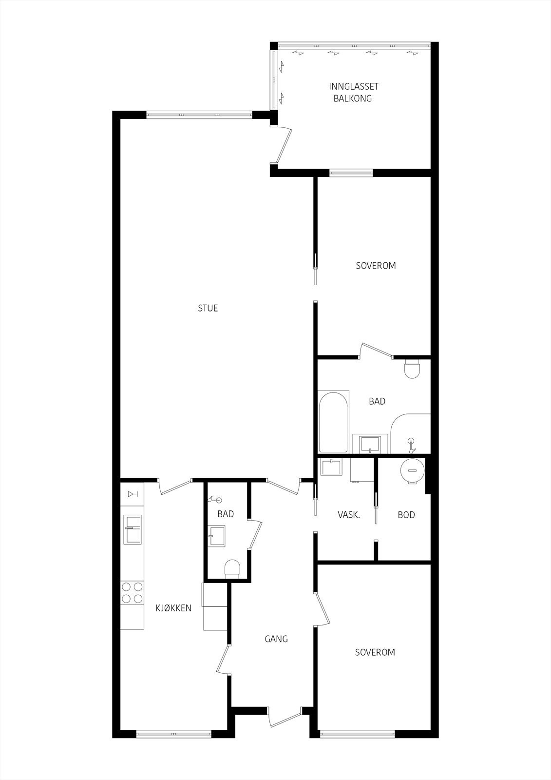 Falsens gate 7, leil. 318 2D Galleribilde