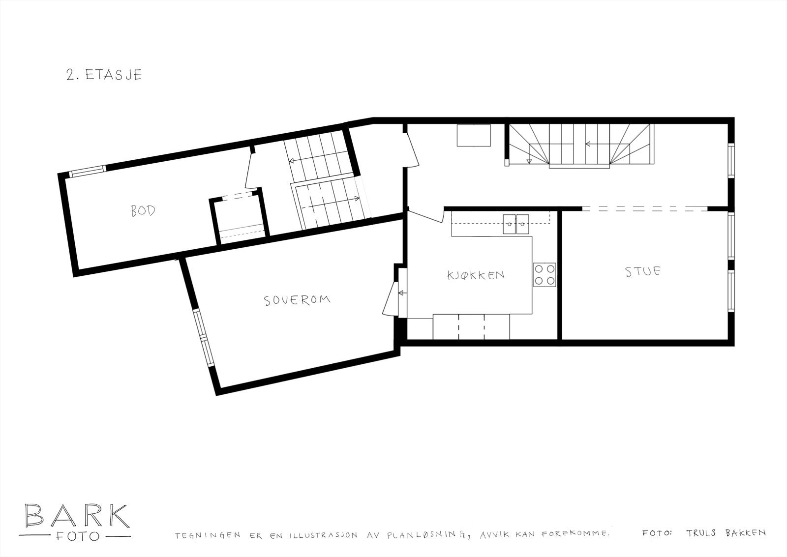 Planskisse 2.etasje Galleribilde