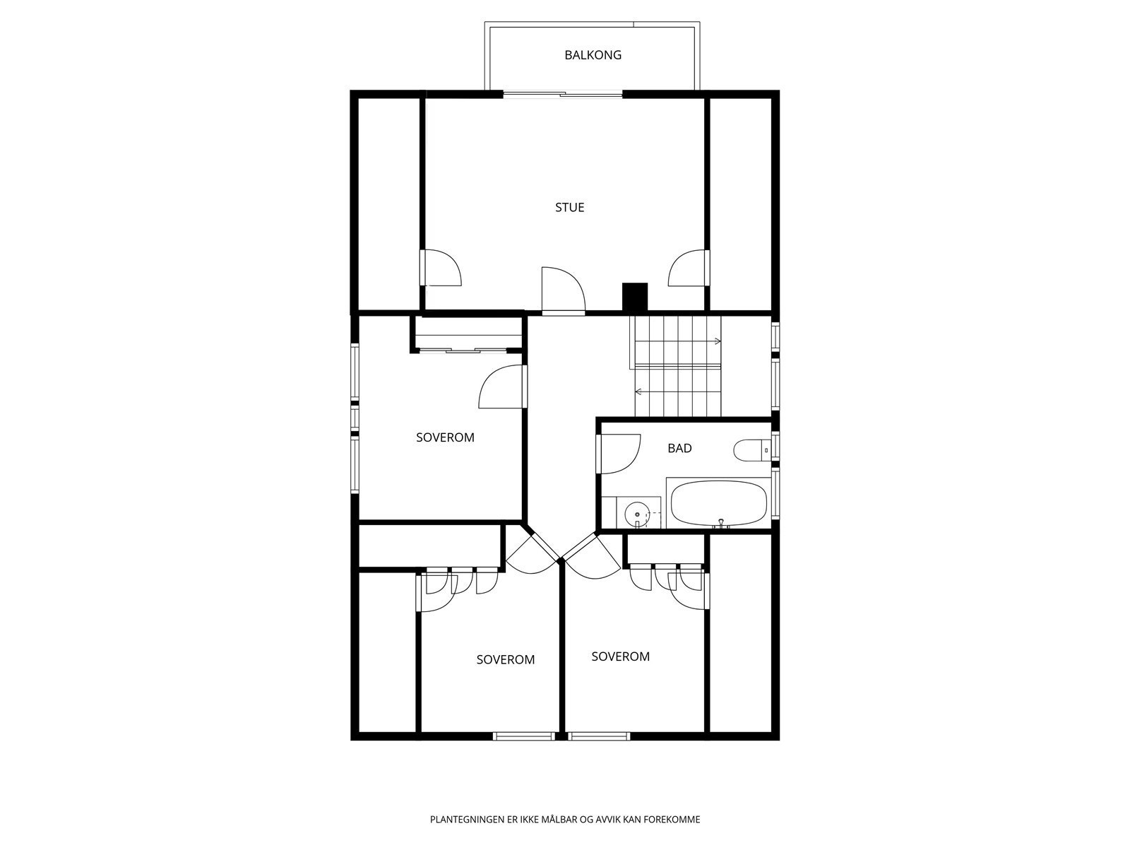 Videre opp til boligens 2. etasje. Galleribilde