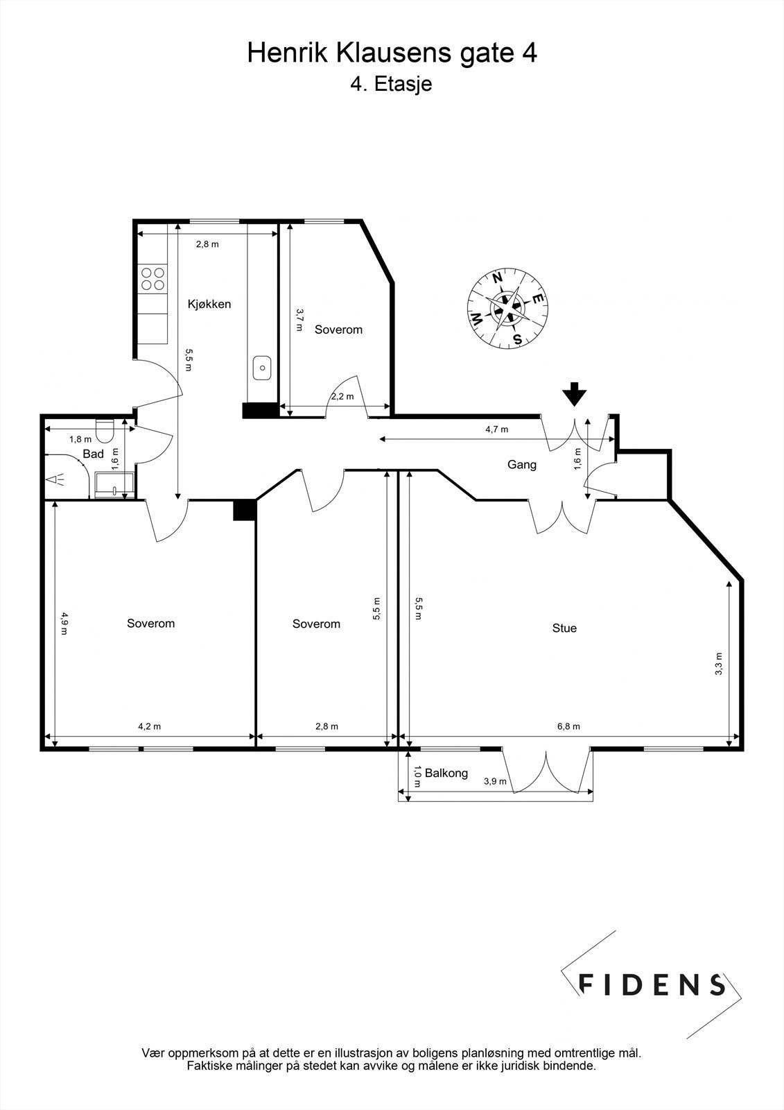 Plantegning Galleribilde