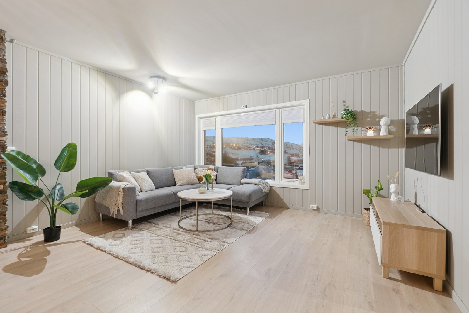 Her får du en pen og innbydende andelsleilighet på Fuglenes. Galleribilde