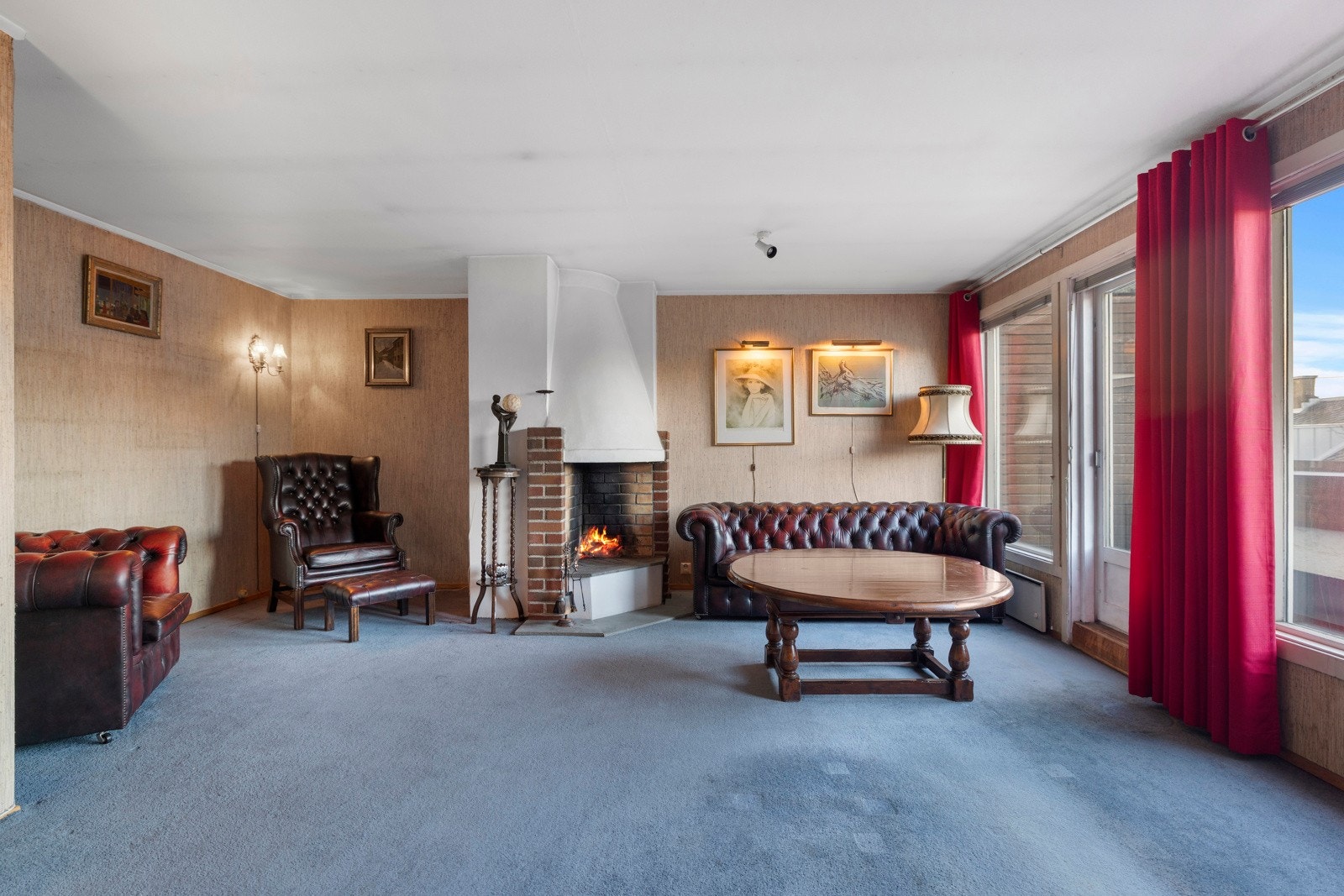 Himlingshøyden i stuen ble målt til 2,40 meter. Galleribilde