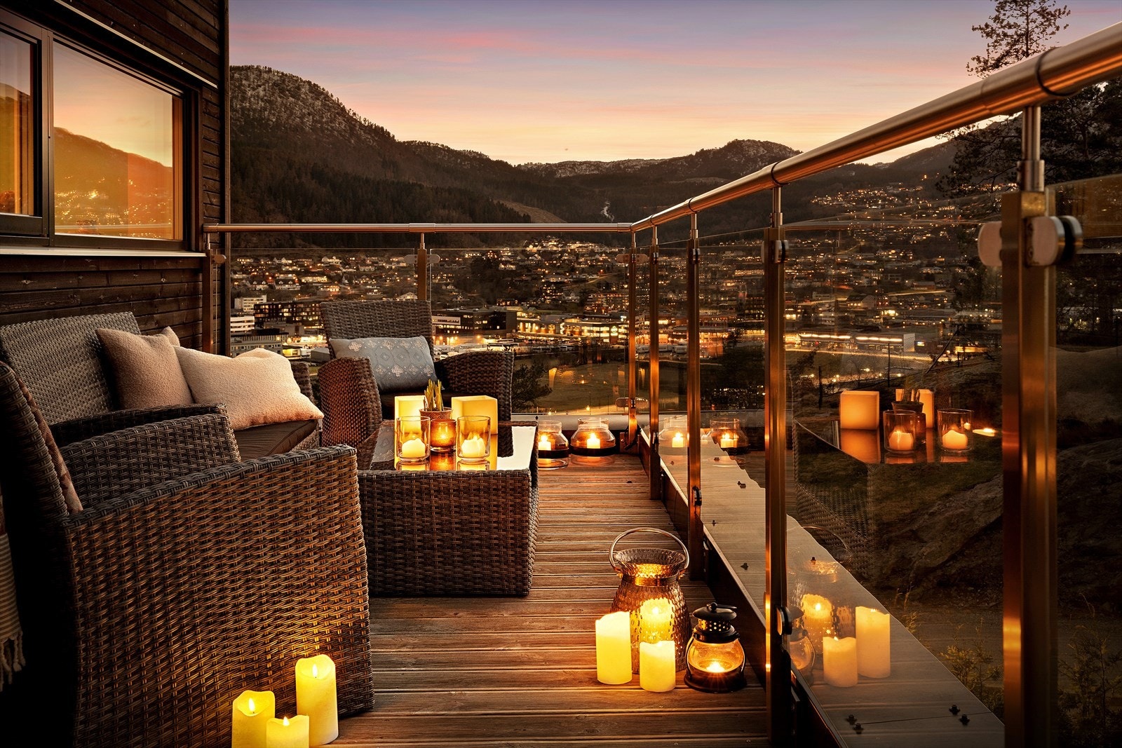 Det er ikkje så værst her på kveldstid heller. Galleribilde