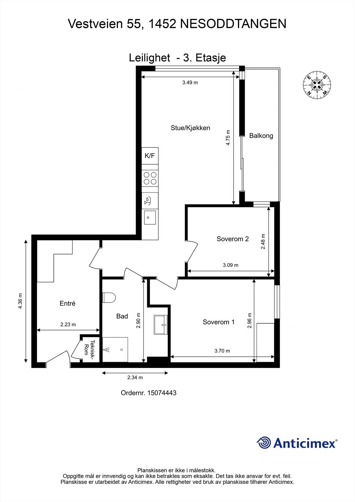 Plantegning Galleribilde