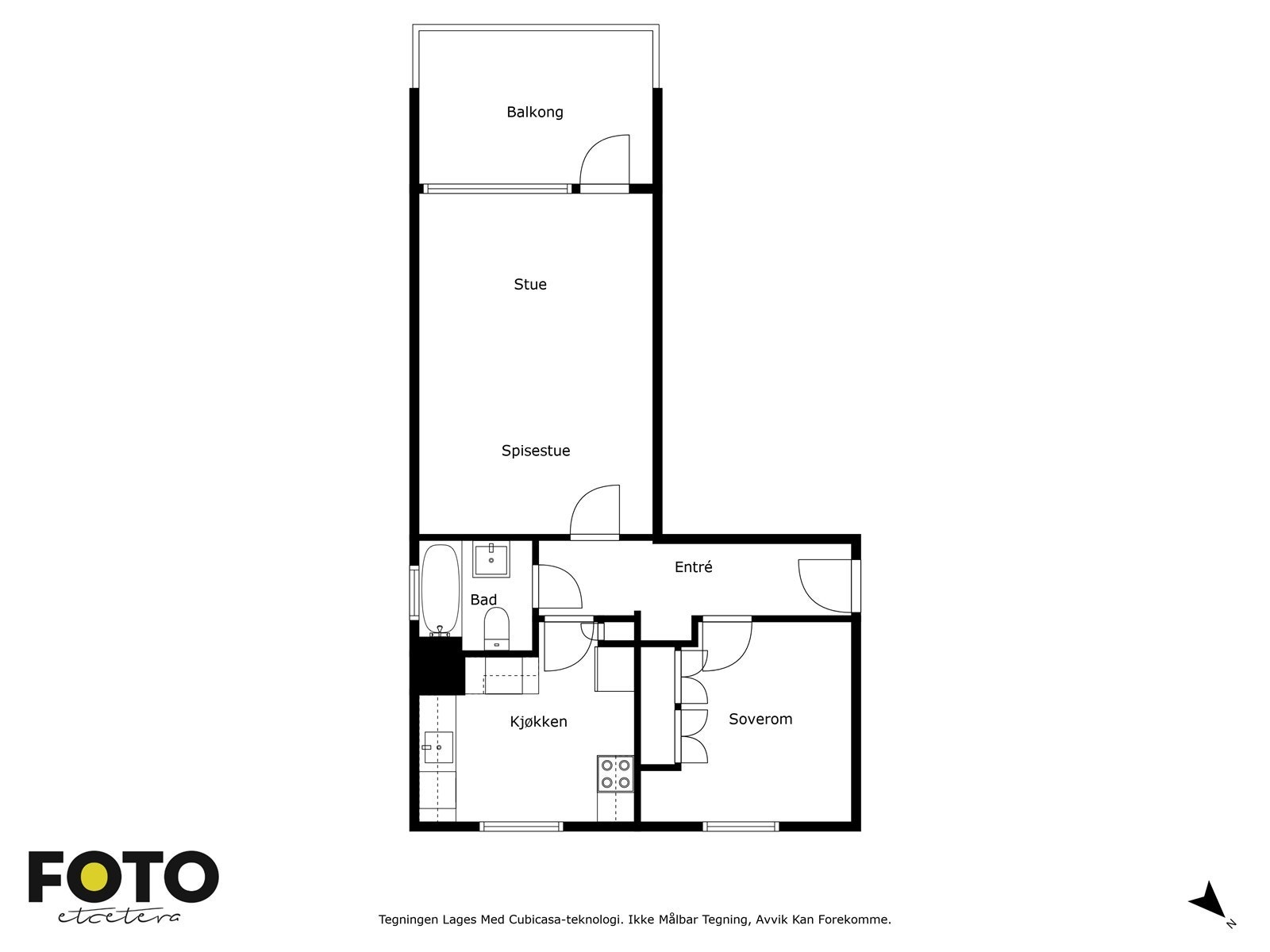 Ludvig Enges vei 23A. Veiledende planskisse - ikke målbar Galleribilde