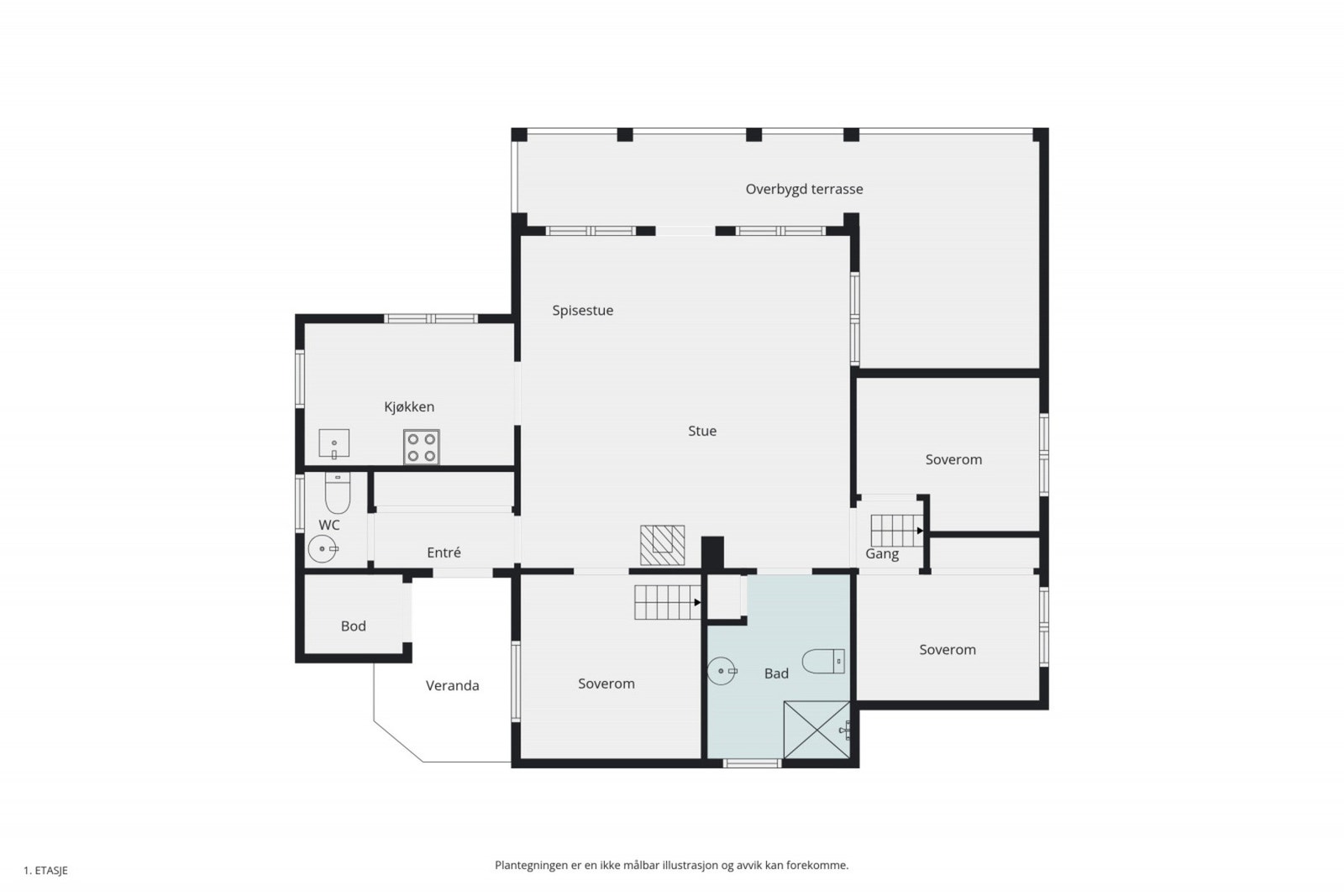 Plantegning Galleribilde