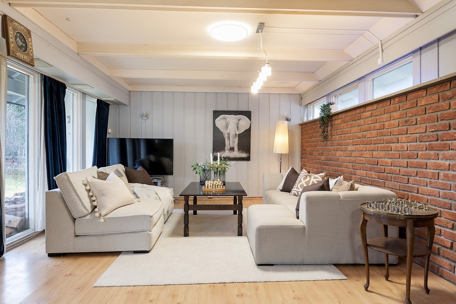 Avslappende sofakrok. Galleribilde