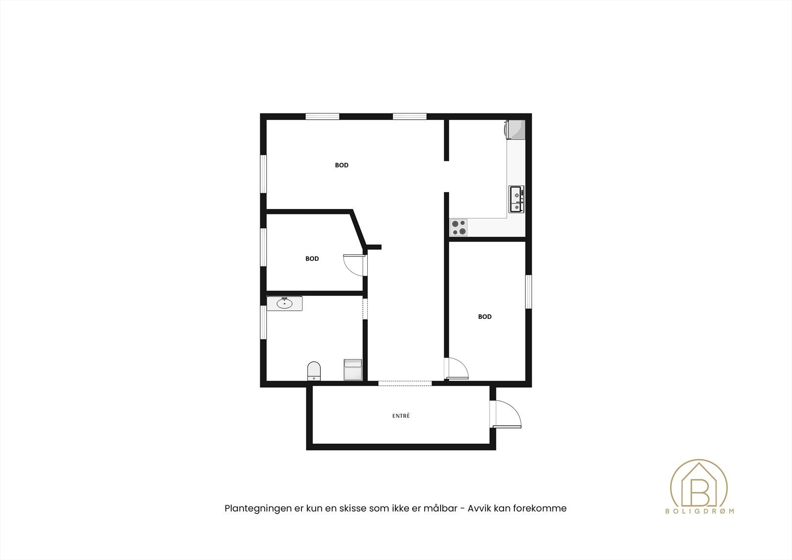 Plantegning kjeller. Galleribilde