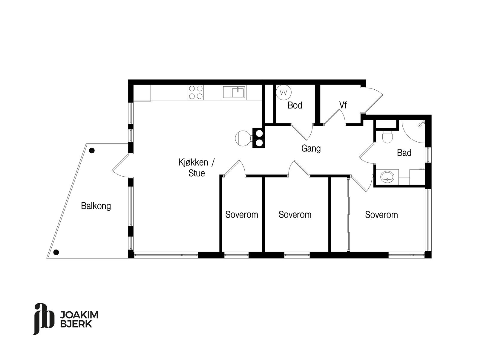 Plantegning Galleribilde