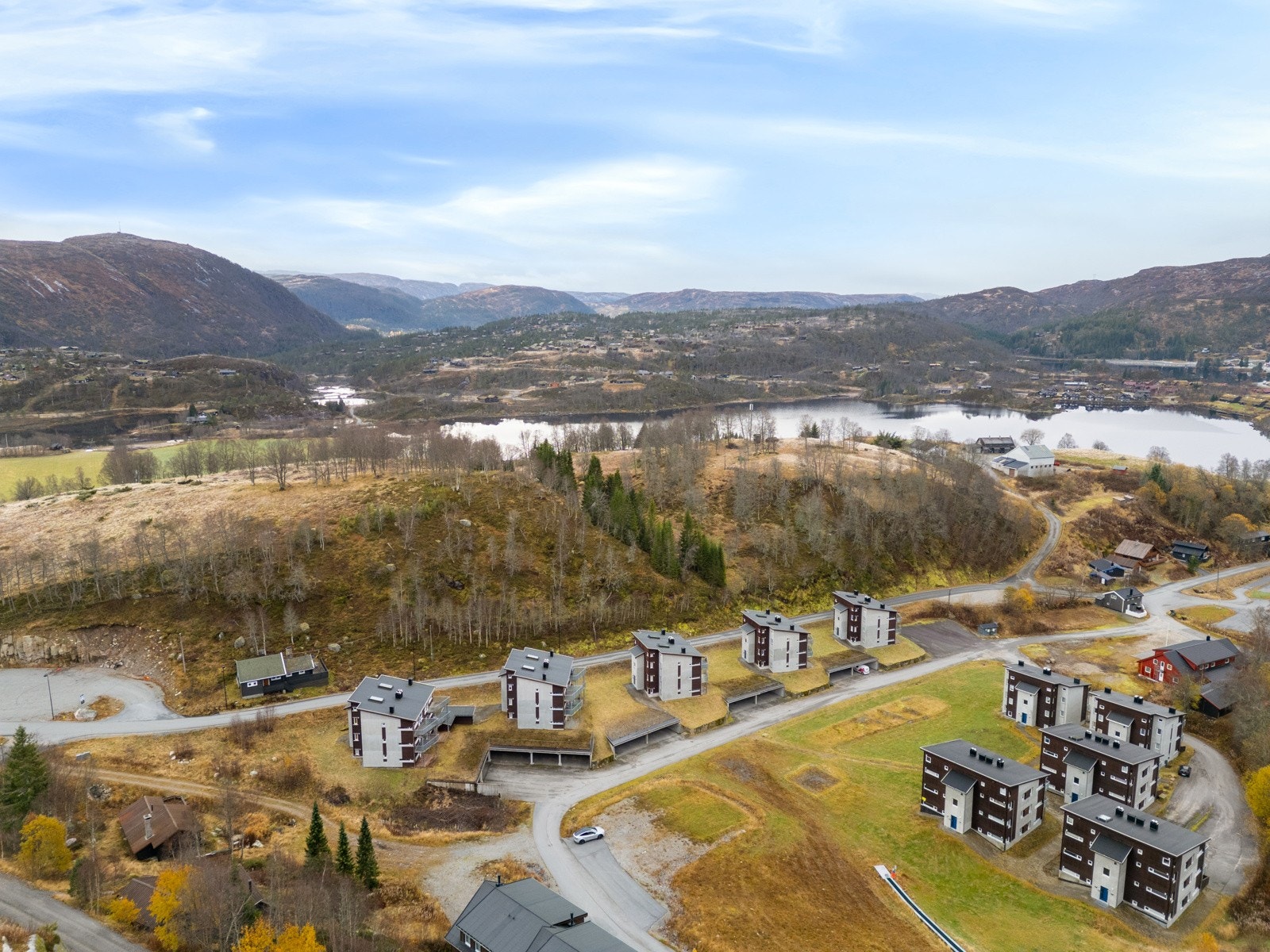 Dronebilde fra området Galleribilde