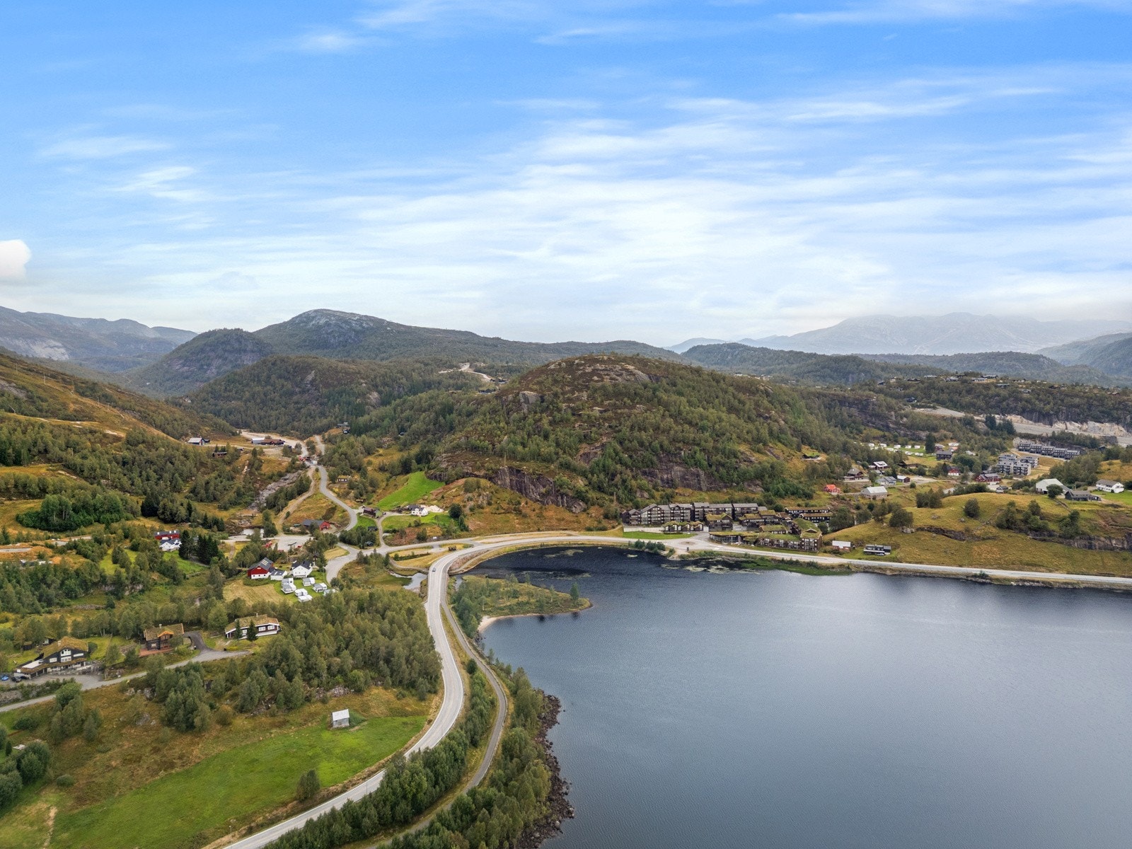 Dronebilde fra området Galleribilde