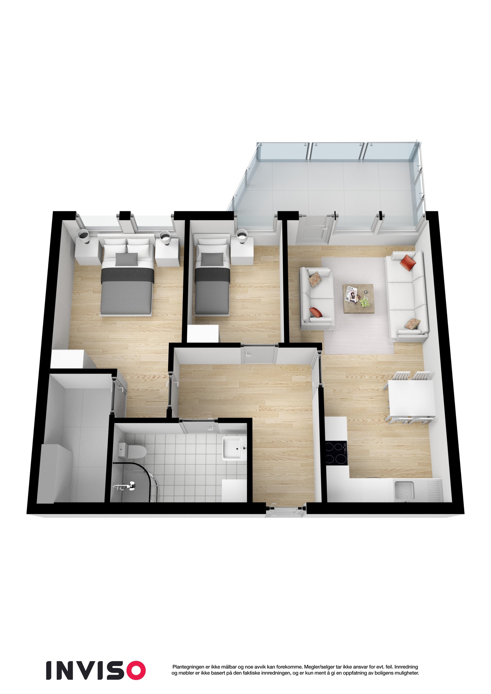 3D plantegning. Galleribilde