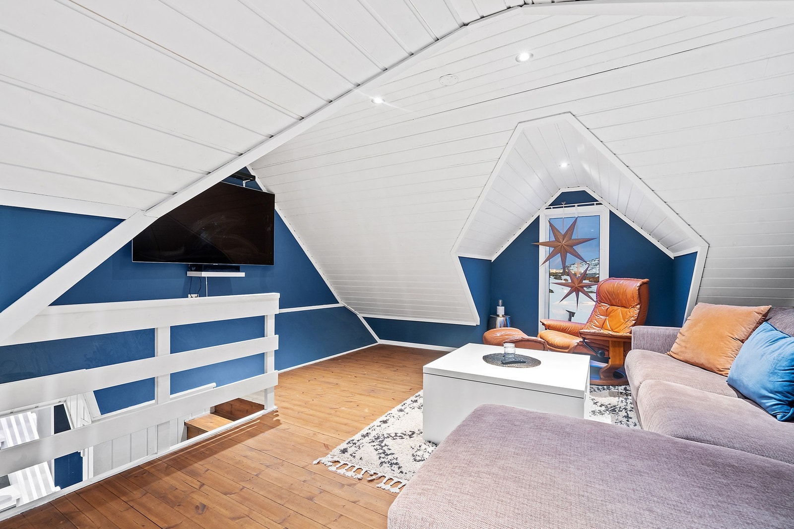 Loftuen gir ekstra spillerom for familen Galleribilde