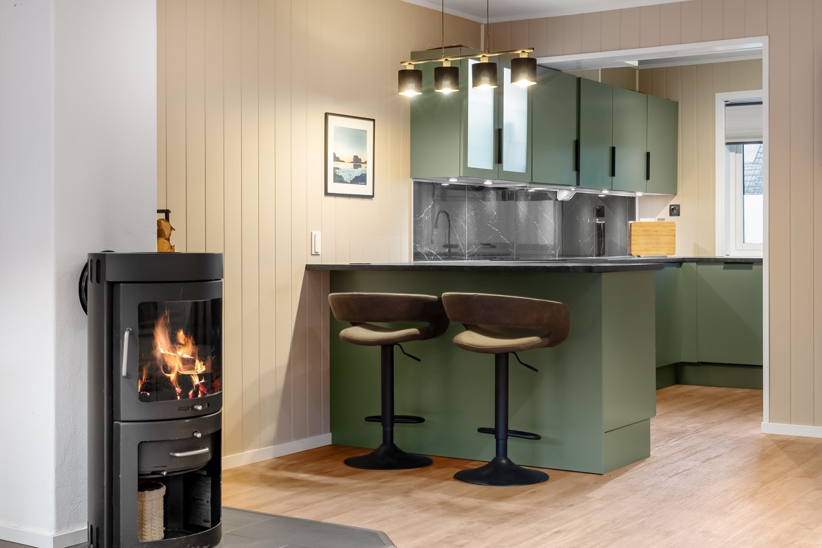 Nylig montert et delikat og flott kjøkken. Galleribilde