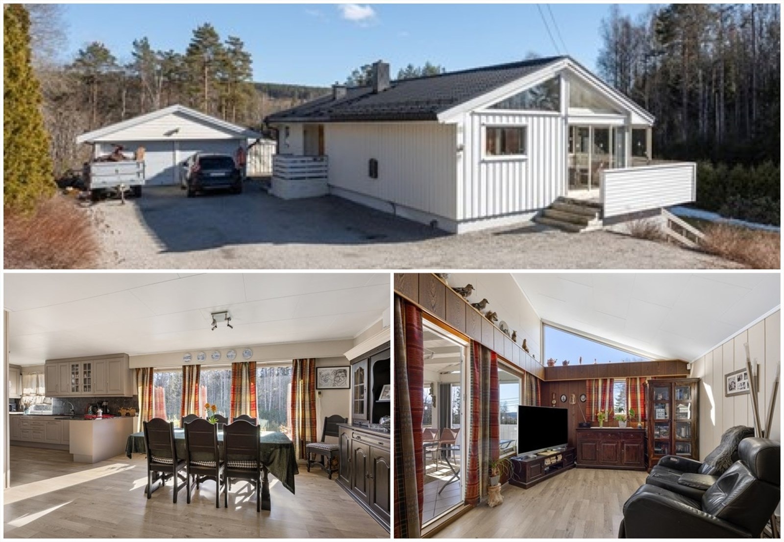 Smedveien 19 er en hyggelig og familievennlig bolig med bl.a. fire soverom og to bad. Galleribilde