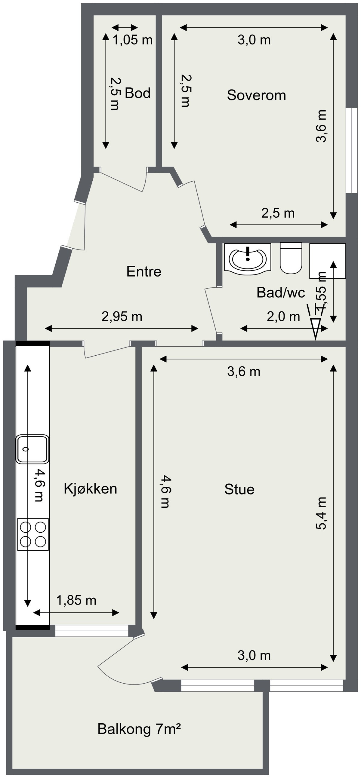 Plantegning Galleribilde