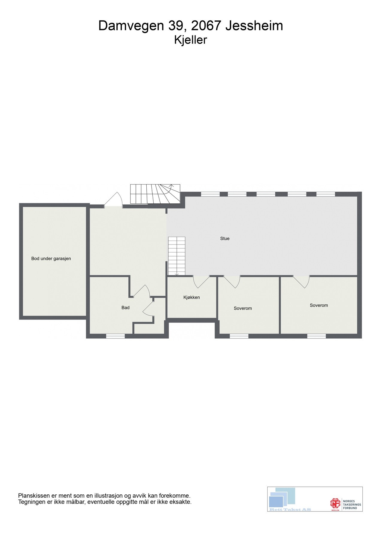 Plantegning Kjeller. Galleribilde