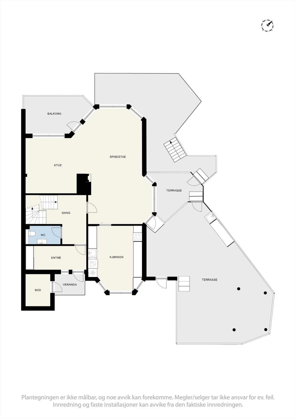 Plantegning 1.etg. Galleribilde