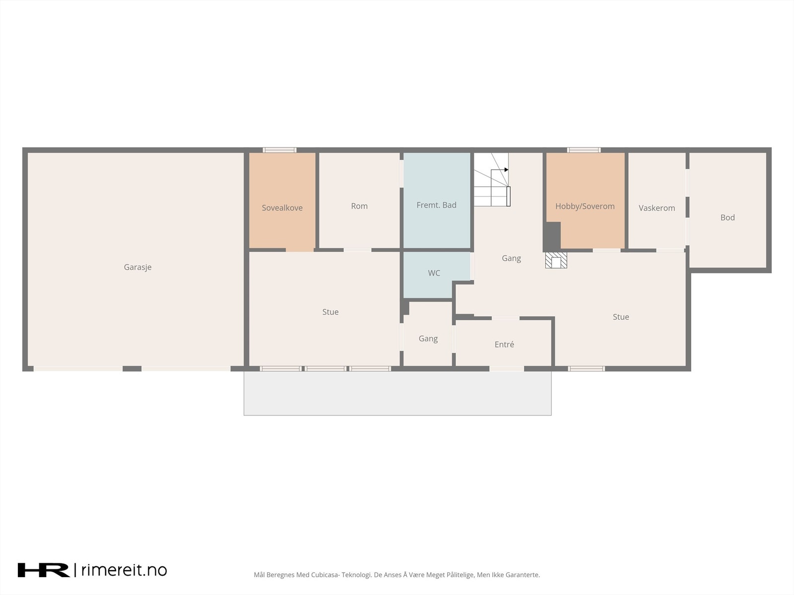 Plantegning 1. etasje Galleribilde