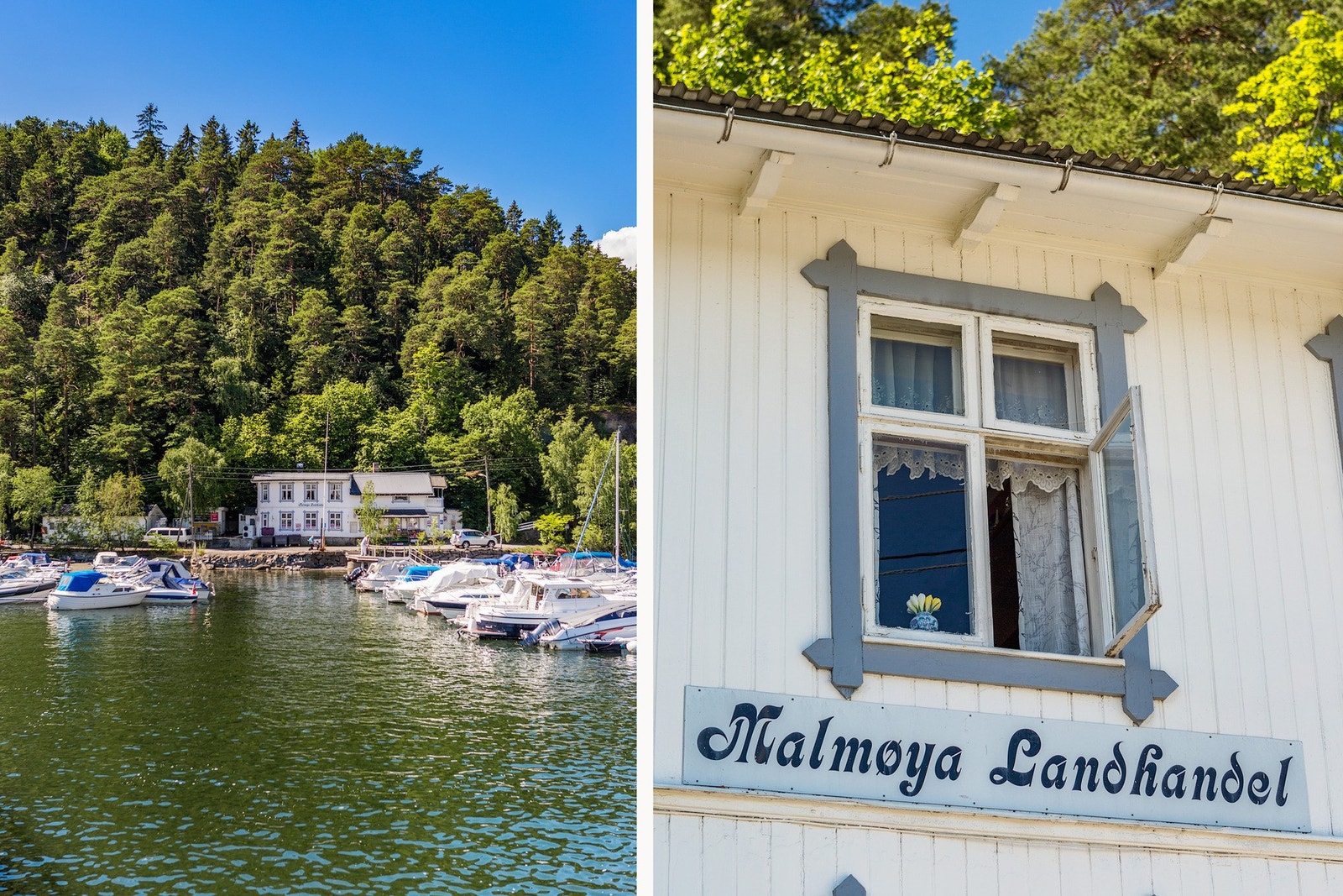 Malmøya Landhandel ligger ved innkjøringen til Malmøya Galleribilde