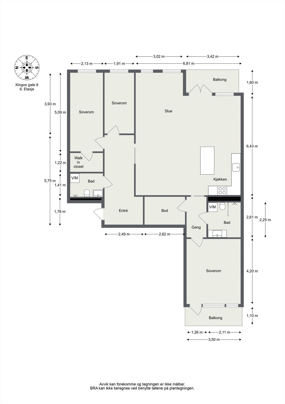 Kingos gate 8 - 6. etg. Galleribilde