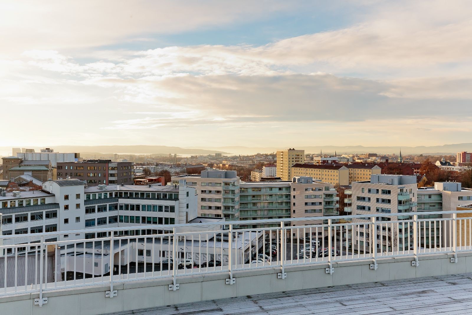 Utsikt fra felles takterrasse Galleribilde