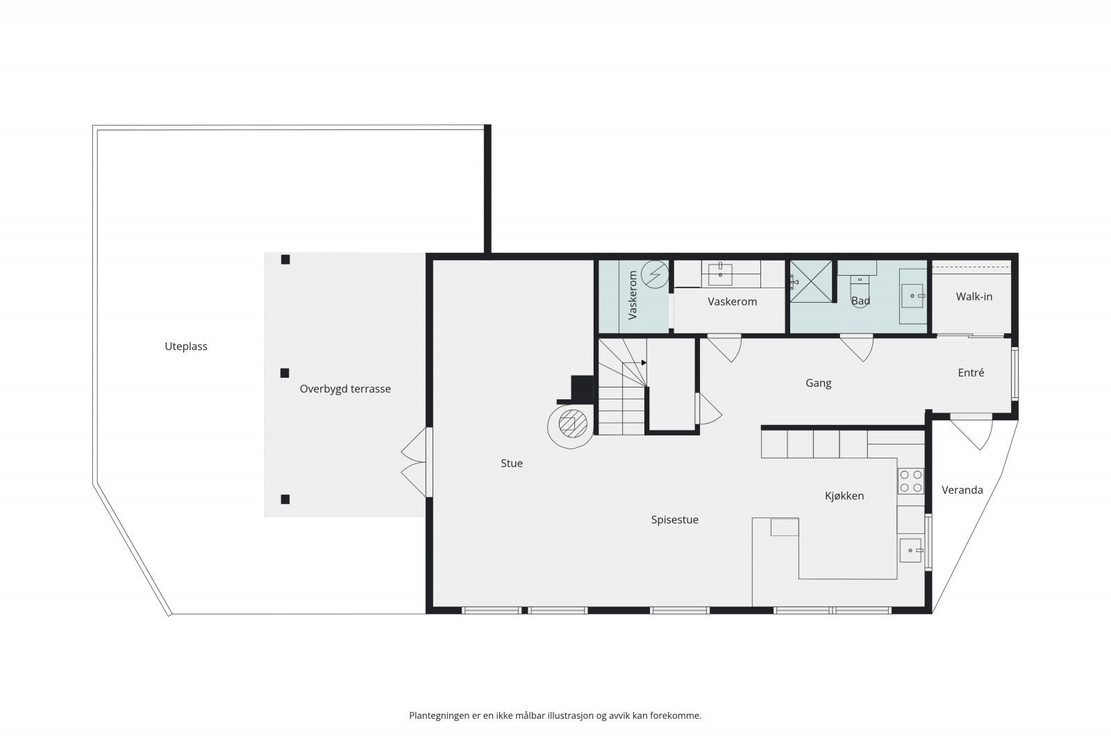 Plantegning - 1.etasje Galleribilde