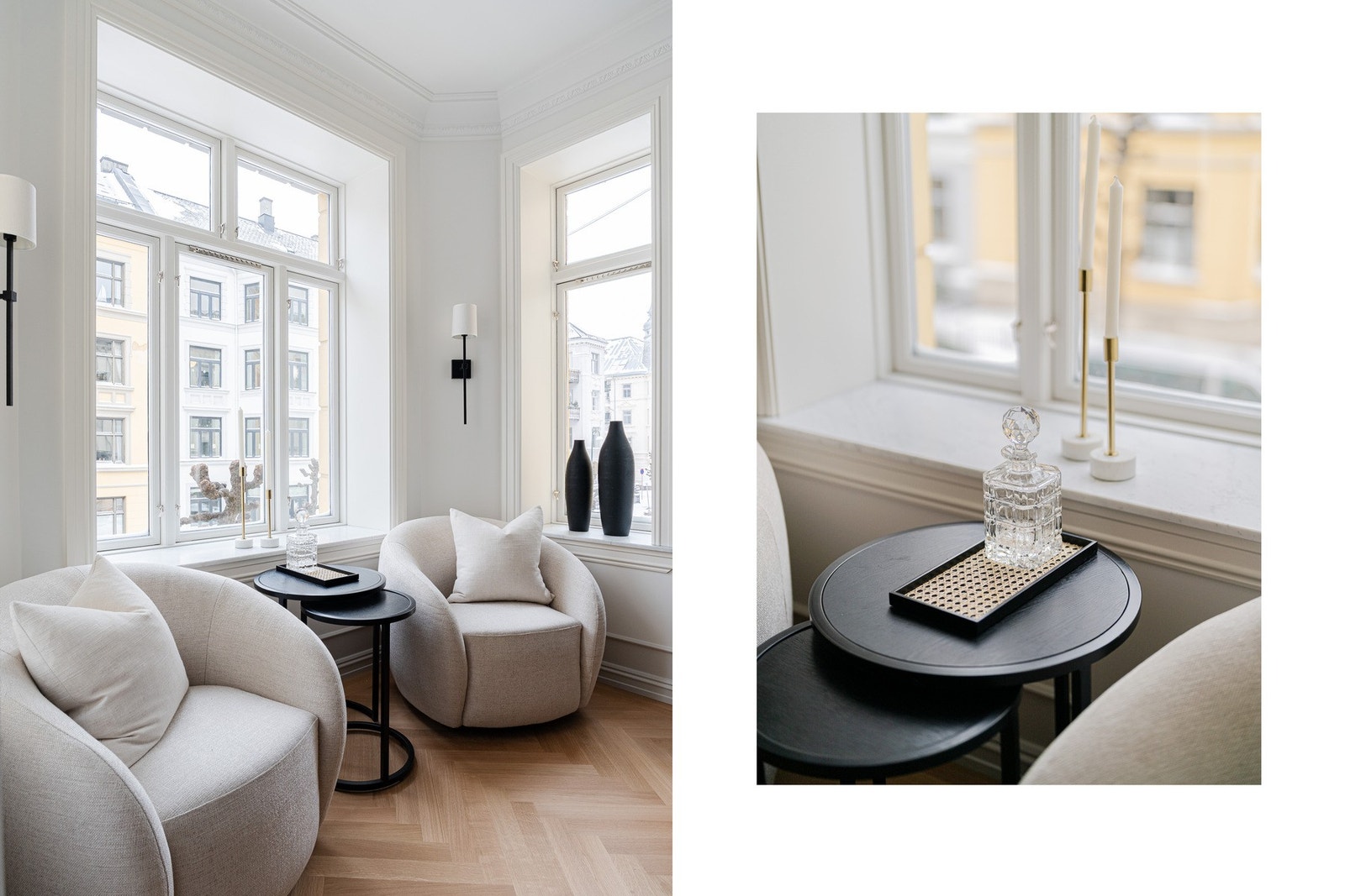 Karnapp med lys i tre himmelretninger. En ekstra sosial sone på kjøkkenet. Carrera-marmor i vinduskarmen. Løvenskiolds gate ble i 2025 miljøgate uten gjennomgående trafikk. Galleribilde